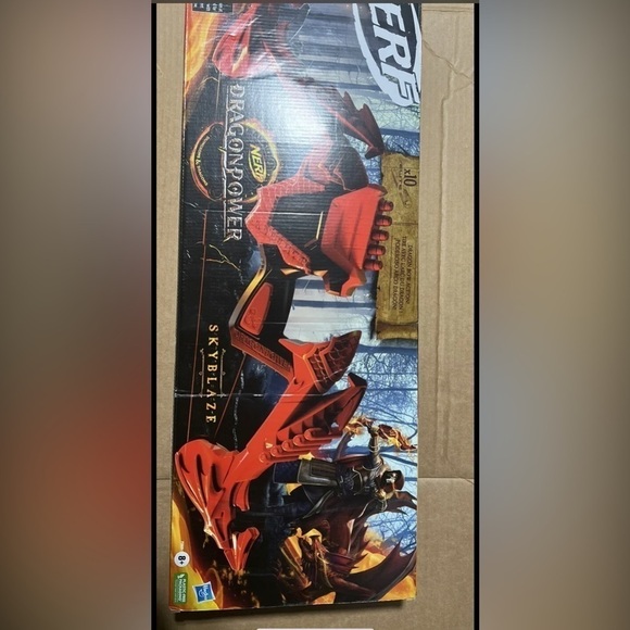 Nerf Dart Bow Blaster DragonPower Skyblaze, With 10 Darts, New In Box. - Picture 2 of 3